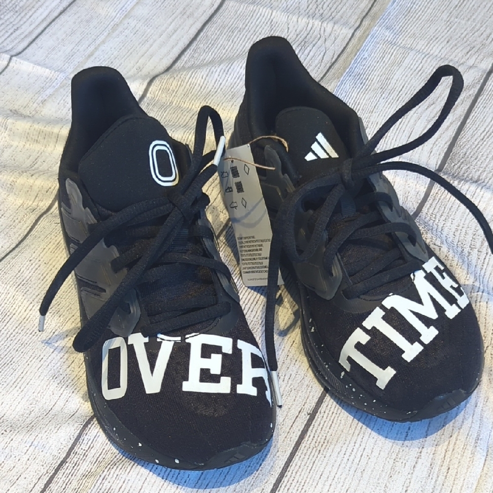 Adidas Black and White Over Time Sneakers